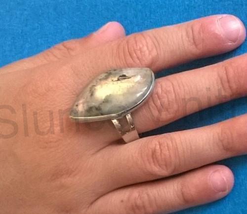 Nastavitelný minerální prsten labradorit (X997)