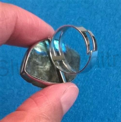 Nastavitelný minerální prsten labradorit (X999)