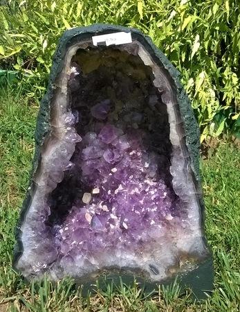 Ametyst geoda s kalcitem 15,3 Kg (Brazílie) (X1115)