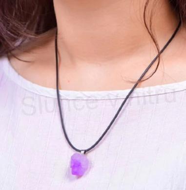 Minerální náhrdelník ametyst drúza (Brazílie) – X1169