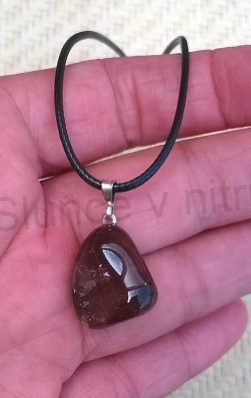 Náhrdelník přívěšek se záhnědou (X1189)