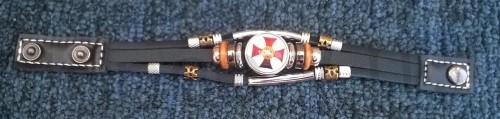 Kožený templářský náramek (BC531)