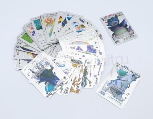 Pokémon stříbrná foliová karta 5 kusů v balení (D699)