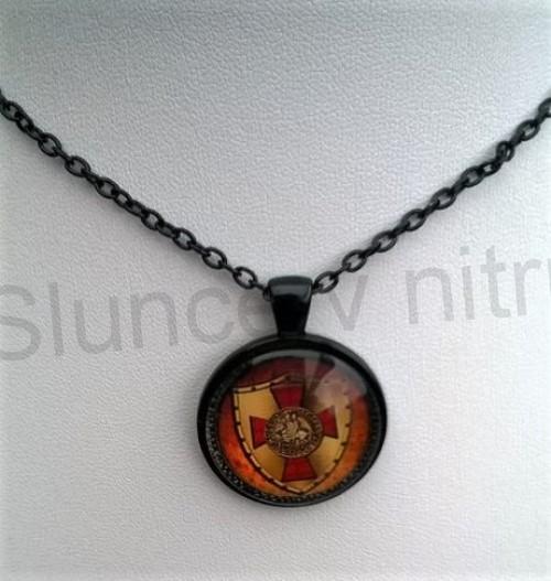 Náhrdelník s přívěškem templářský kříž (BD589)