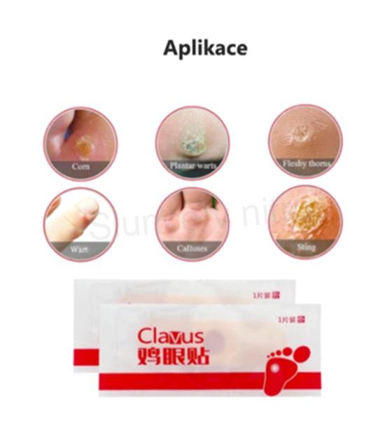 Zdravotní detoxikační náplast na odstranění mozolů, otlaků na nohách - 6 küsů (F47)