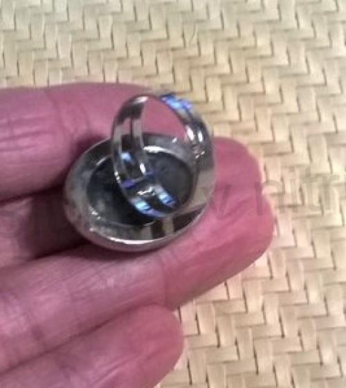 Nastavitelný minerální prsten labradorit (X1445)