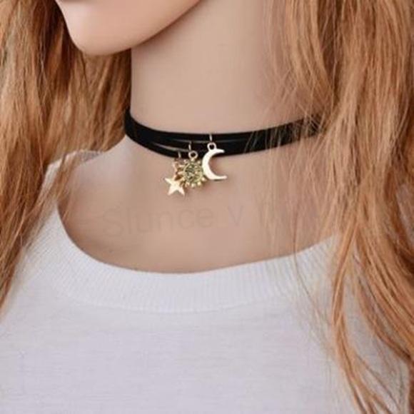 Náhrdelník choker měsíc (BD17)