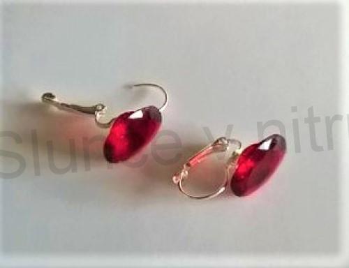 Visací náušnice s krystalem (BB738)