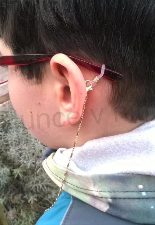 Řetízek na brýle černý (N142)