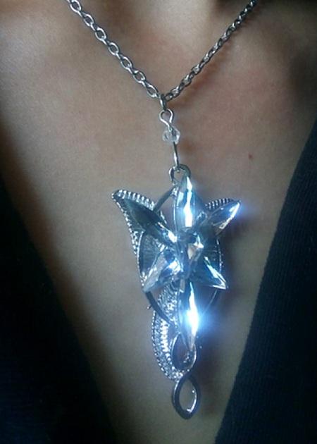 Elfí náhrdelník Arwen – Soumrak hvězda Triquetra (BD697)