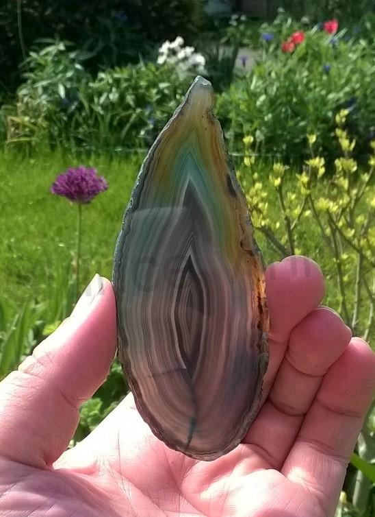 Achát plátek 36g - (Brazílie) (X1632)