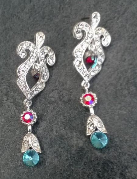 Souprava šperků s náušnicemi a kamínky (BS123)