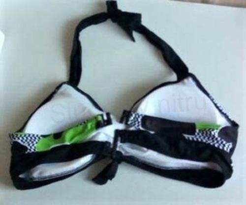 Dámské dvoudílné plavky zelené 2XL (K339)