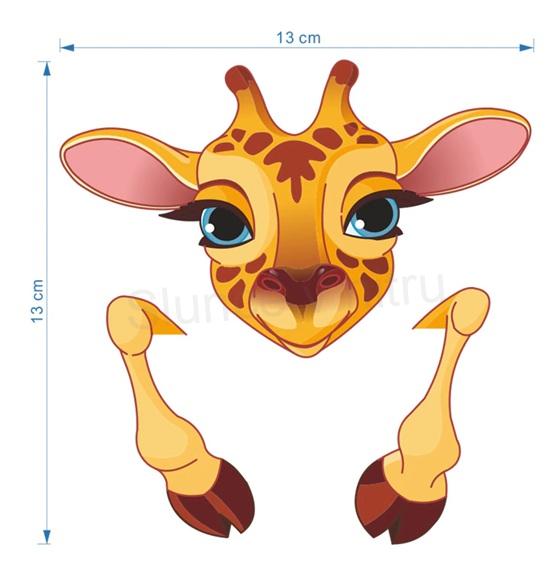 Samolepka na zeď pro děti slůně (E13) 