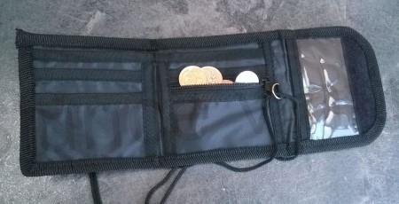 Univerzální peněženka na krk i do kapsy Modrá (J37)