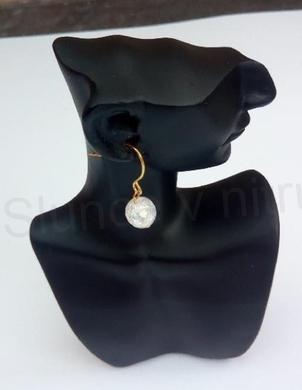 Minerální náušnice AB Křišťálové  práskané (X1747)