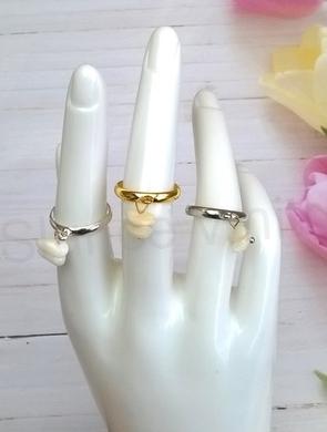 Nastavitelný minerální prsten s pravou mušlí (X1766)