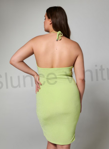 Dámské mini šaty s vázáním vel. XL (K380)