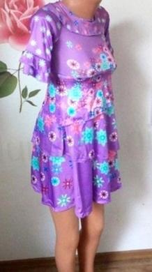 Universální dívčí, dámské šaty s kytičkami velikost L (W214)