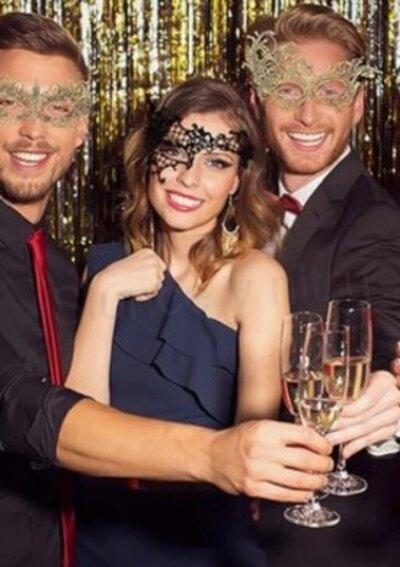 Dámská karnevalová, maškarní krajková maska (K420)