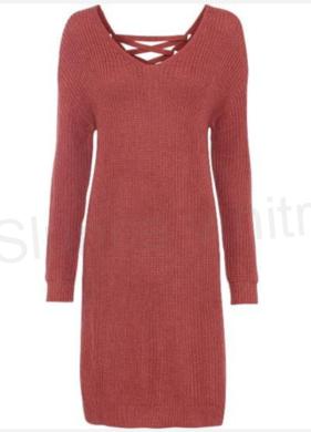 Dámské úpletové šaty velikost M (K448)