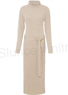 Dámské dlouhé úpletové šaty velikost L (K450)