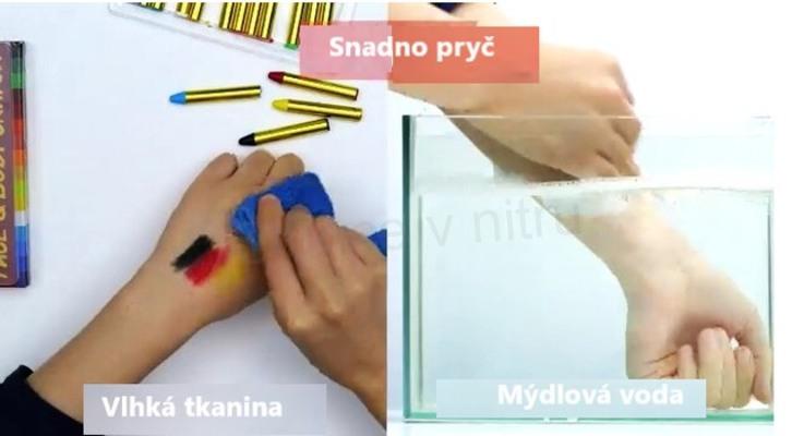 Barvy na obličej a tělo 16 barev (E904)