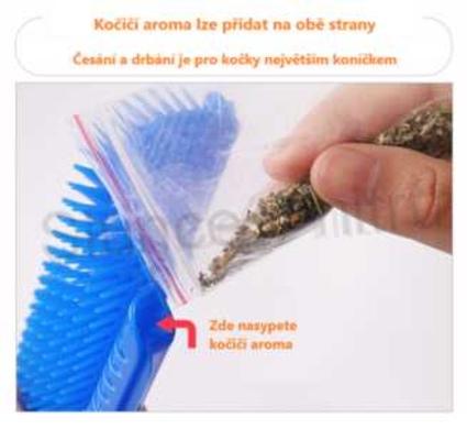 Masážní kartáč pro kočky (T12)