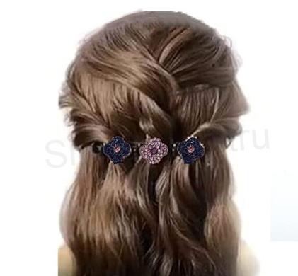 Kříšťálová vínová sponka do vlasů kolibřík (H603)