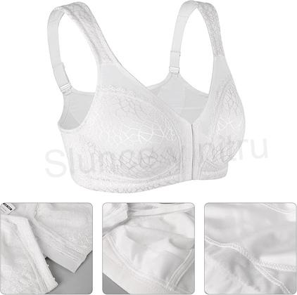 Dámská podprsenka bez kostic, zapinání vpředu vel.85B (K507)
