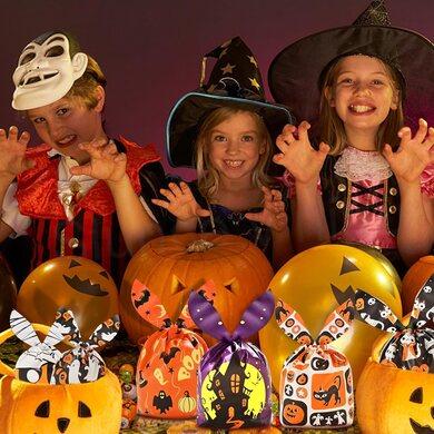 Párty sáček, pytlík Halloween 22 x 14 cm černý (E982)