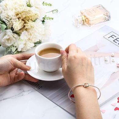 Dámský  kovový náramek s uzlem (BC628)