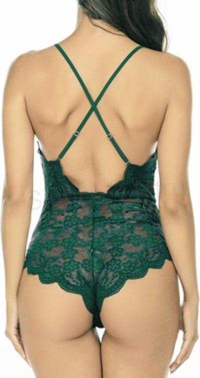 Dámské jednodílné spodní krajkové prádlo velikost S (K552)