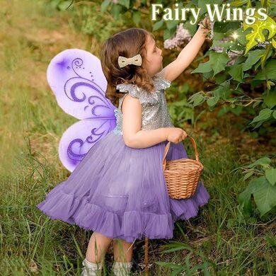 Dětský kostým víla motýlí křídla věk 3 až 8 let (W248)