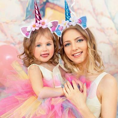 Čelenka do vlasů jednorožec Duhová (H639)