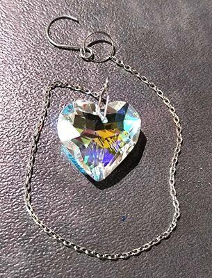 Křišťálový sluneční lapač srdce (BD898)