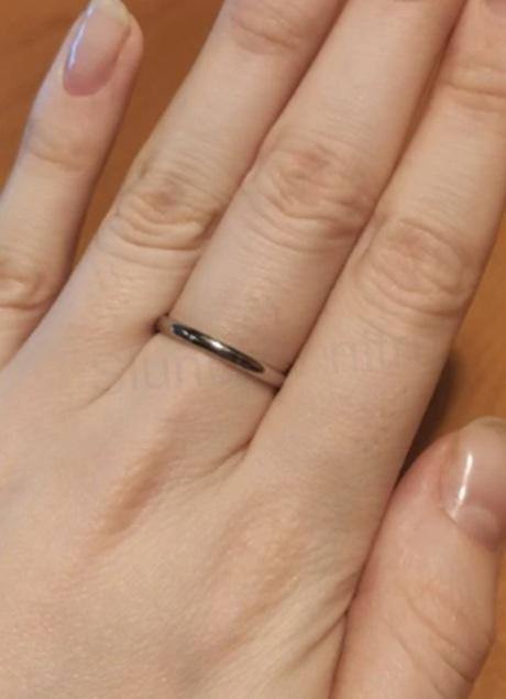 Prsten z nerezové oceli v platinové barvě, velikost 55 (BP101)