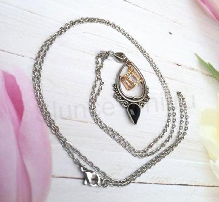 Řetízkový náhrdelník se zirkonem a ozdobou (BD914)