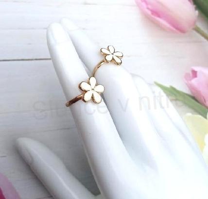 Nastavitelný jemný prsten kytička (BP534)