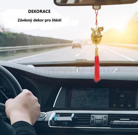 Závěsná dekorace draka pro štěstí feng shui (E1008)