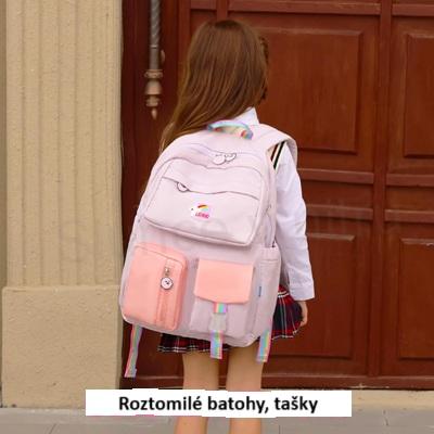 Dívčí školní batoh, taška 43 x 32 cm (E1012)