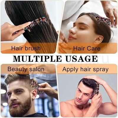 Hřeben na kadeře – široké zuby, barevný, s držátkem varianta A (H766)