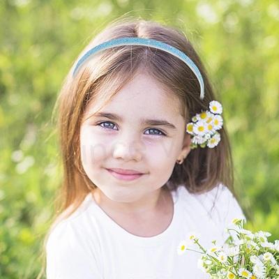 Třpytivá čelenka do vlasů – modrá (H776)