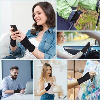 Kompresní podpěra palce a zápěstí – černá (S) (F89)