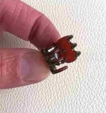 Mini skřipec do vlasů 1,2 x 1 cm, 4 kusy sada čirý (H10)