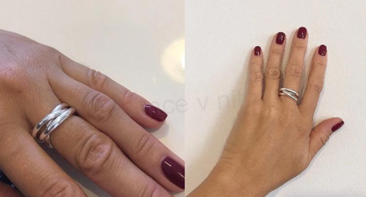 Postříbřený prsten 3 kruhy (BP186)