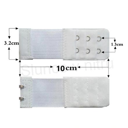 Prodloužení obvodu podprsenky s pruženkou šíře 30 mm třiřadé - světle béžové (C403)