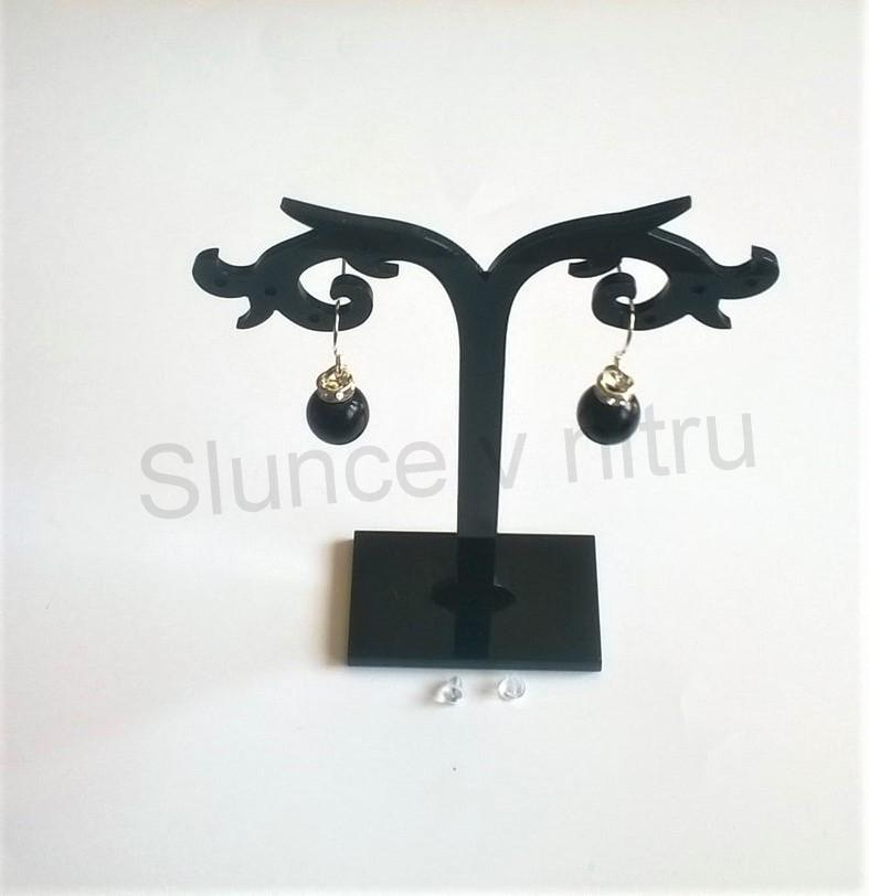 Náušnice z chirurgické oceli Perlové Šedé (BB403)