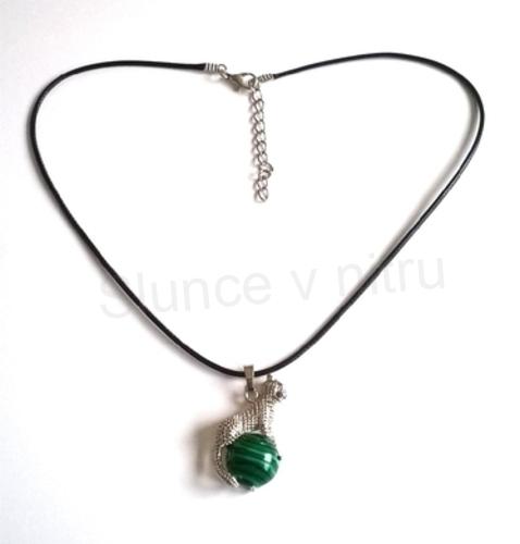 Minerální Leopardí náhrdelník s Karneolem (X479)