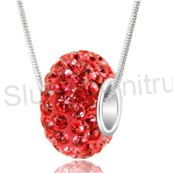 Postříbřený hadí řetízek swarovski elements modrý (BD408)